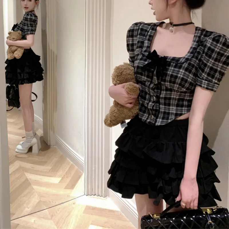 FLIM Two Piece Skirt Sets Women's-7