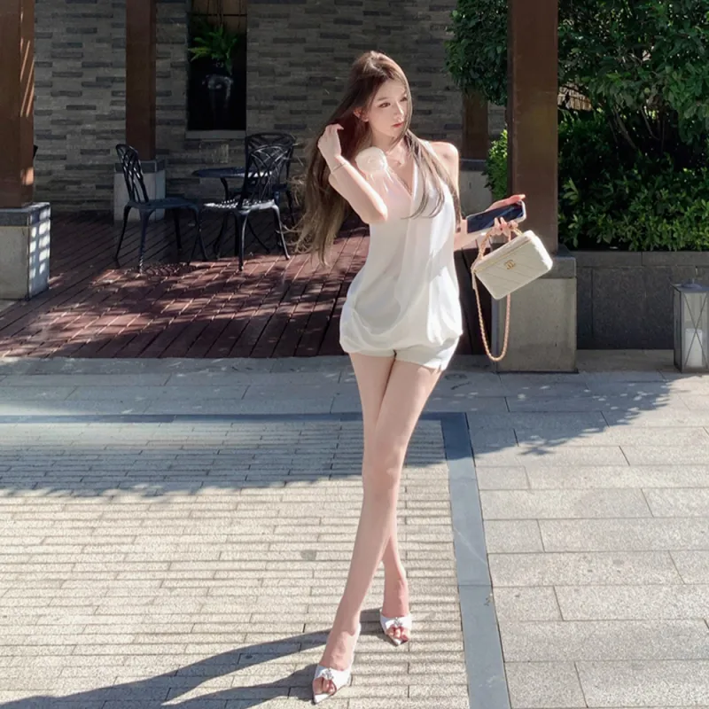 FLIM Tank Tops Women's White-6