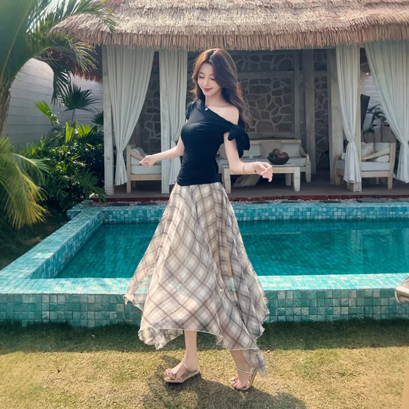 FLIM Two Piece Skirt Sets Women's-4