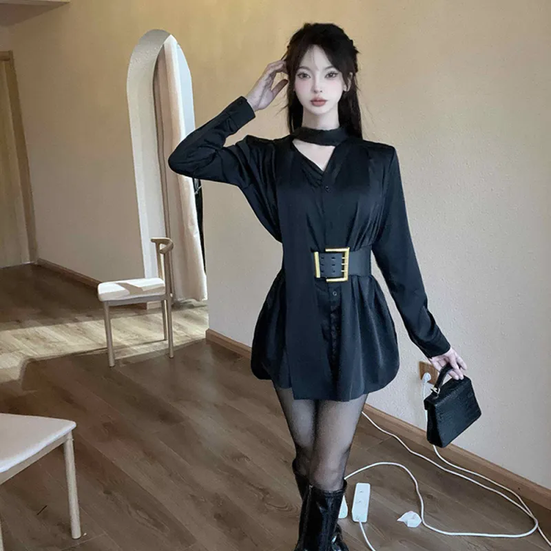 FLIM Long-Sleeved Dresses Women's Includes Gift Box Sets-16