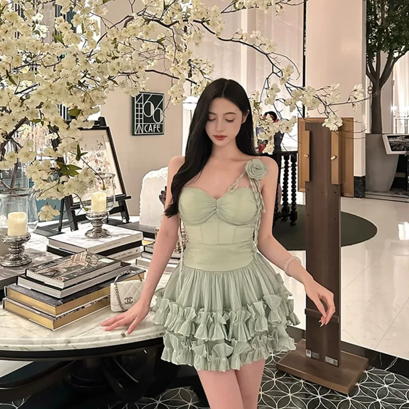 FLIM Slip Dresses Women's Mint Green-1