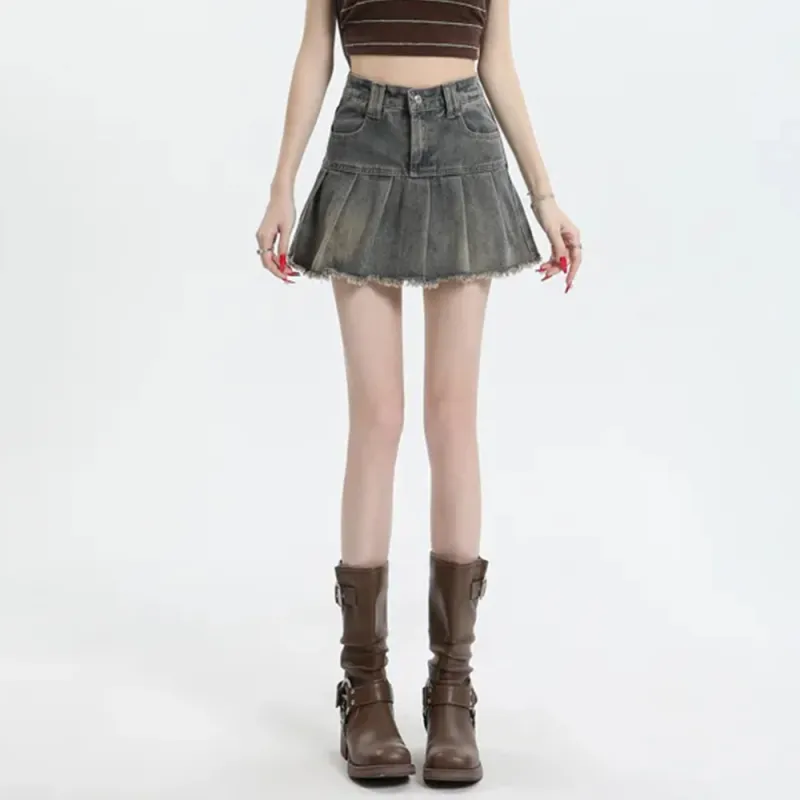 FLIM Denim Short Skirts Women's-3