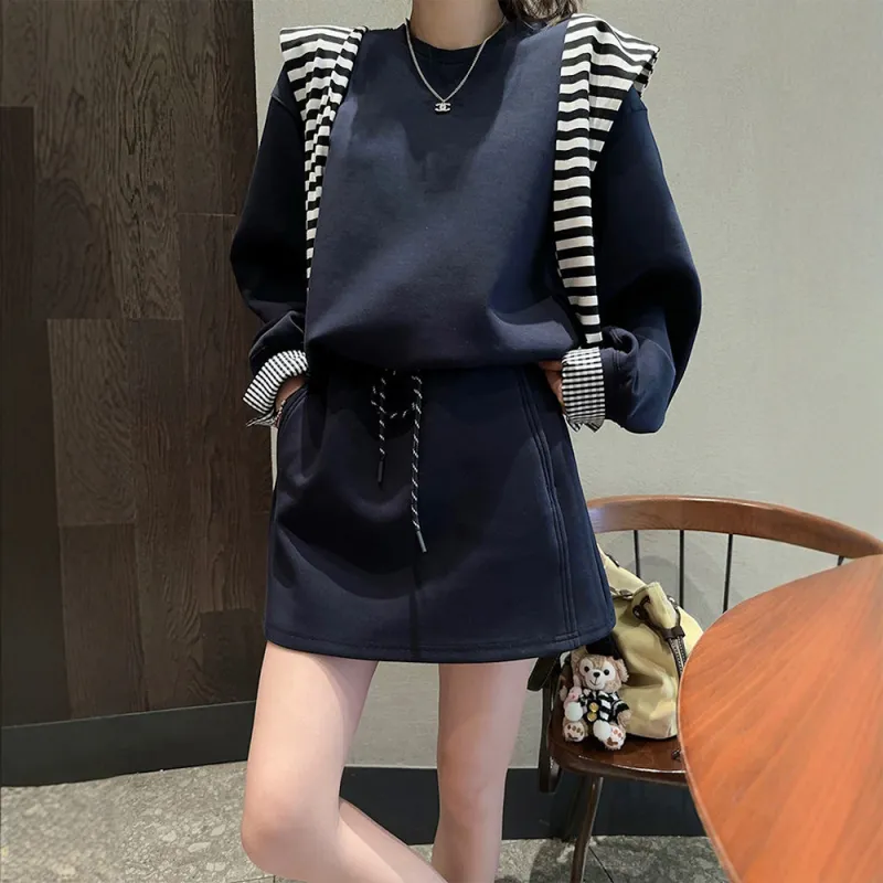 FLIM Sweatshirt Set Women's Navy Blue-7