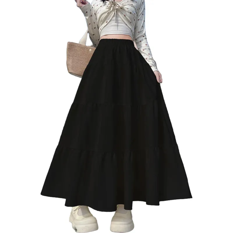 FLIM Casual Long Skirts Women's-1