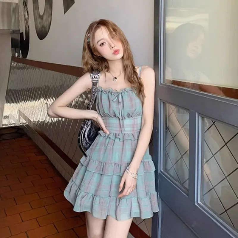 FLIM Slip Dresses Women's Turquoise-2