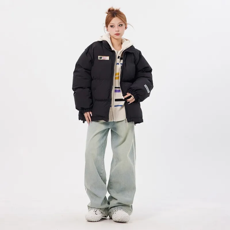 FLIM Puffer Jackets Unisex Green-3