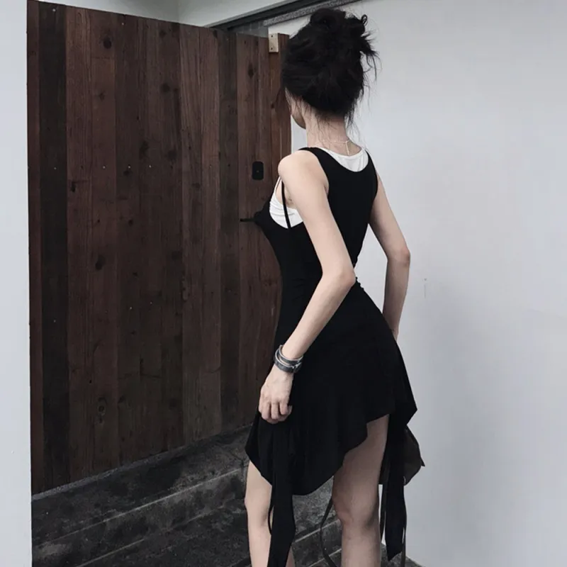 FLIM Slip Dresses Women's Black Bear Box-3