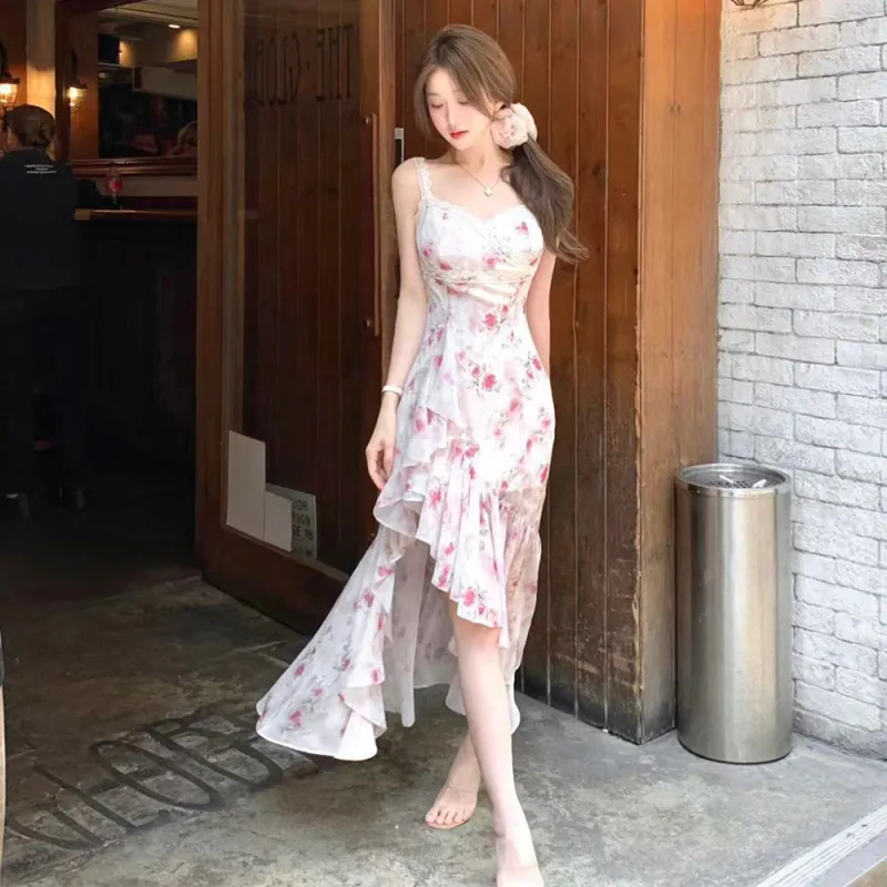 FLIM Slip Dresses Women's Pink-1