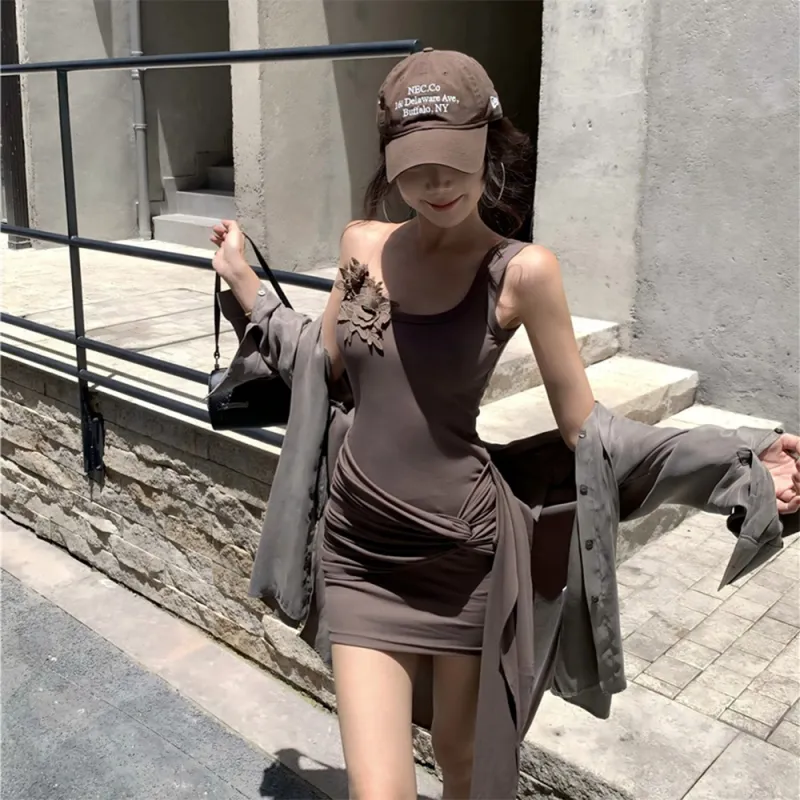 FLIM Sleeveless Dresses Women's-8