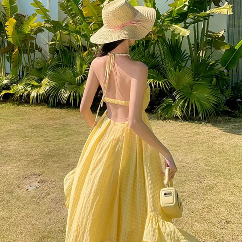 FLIM Slip Dresses Women's Yellow Bear Box-4