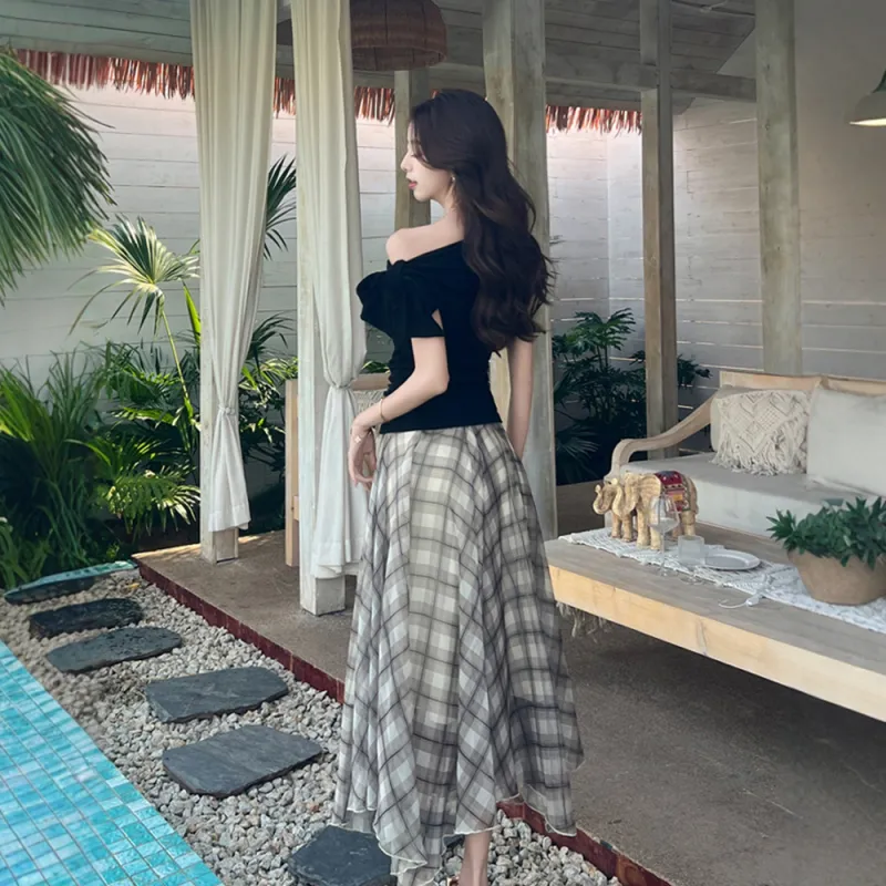 FLIM Two Piece Skirt Sets Women's-3