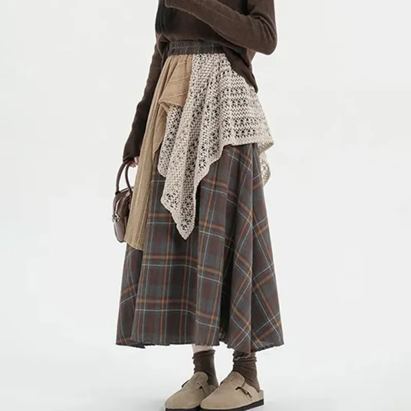 FLIM Casual Long Skirts Women's-8