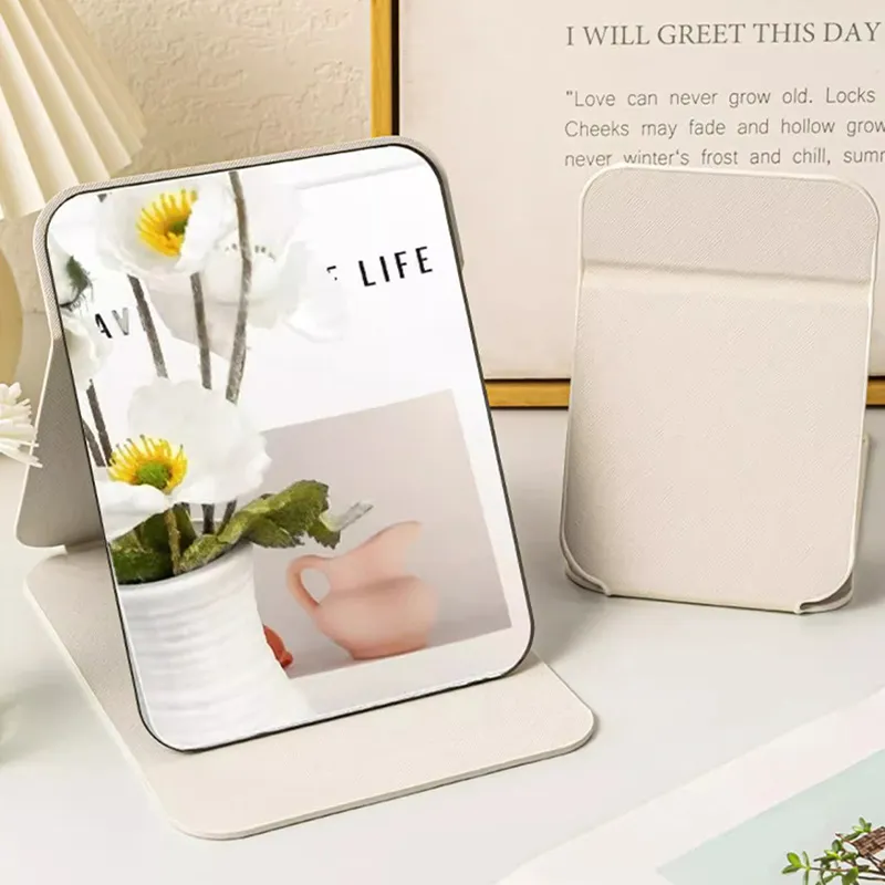 Shame Foldable Desktop Standable And Portable Makeup Mirror-7
