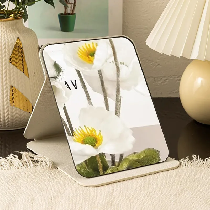 Shame Foldable Desktop Standable And Portable Makeup Mirror-6