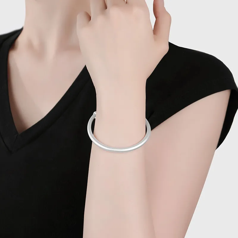 Zhenhui Silver S999 Sterling Silver Bracelets Women's-3