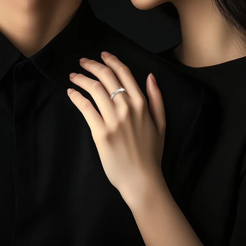 Zhenhui Silver 925 Sterling Silver Rings Unisex-7