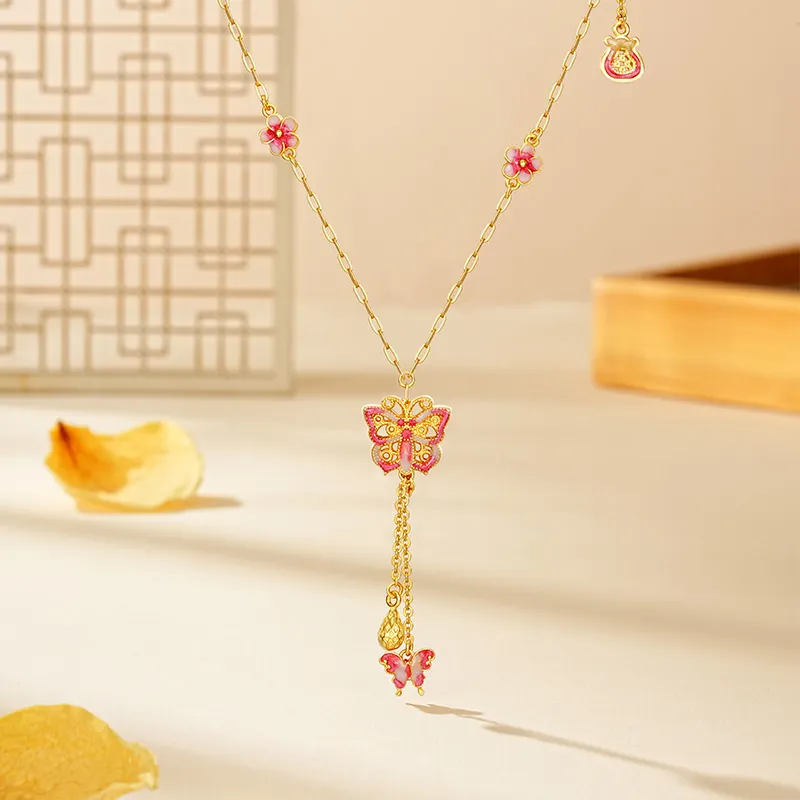 Zhenhui Silver S999 Sterling Silver Necklaces Women's-4