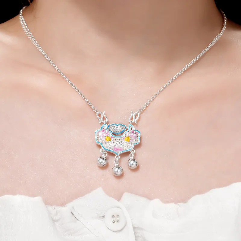 Zhenhui Silver S999 Necklaces Women's-3
