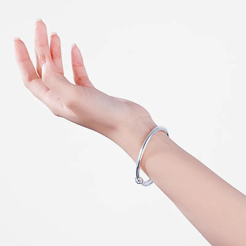 Zhenhui Silver S999 Fine Silver Sterling Silver Bracelets Women's-3