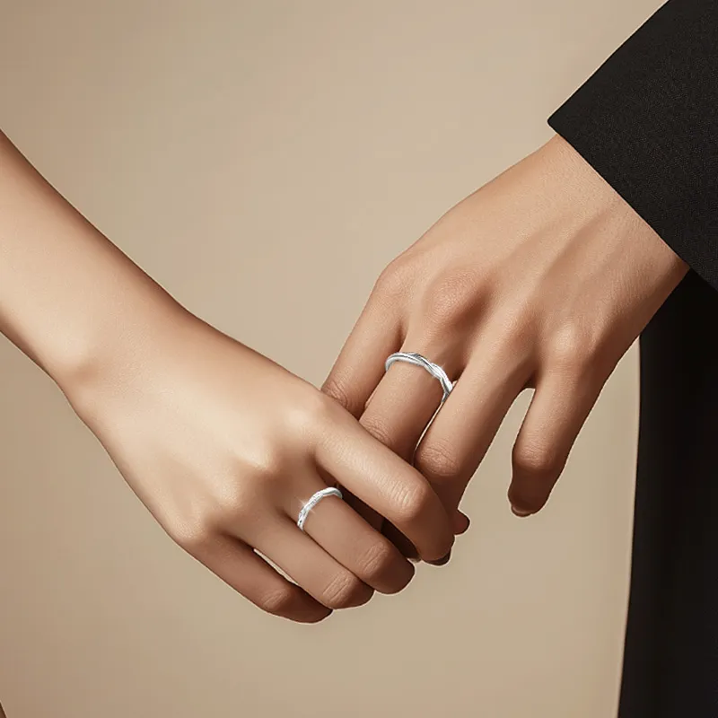Zhenhui Silver 925 Sterling Silver Rings Unisex-5