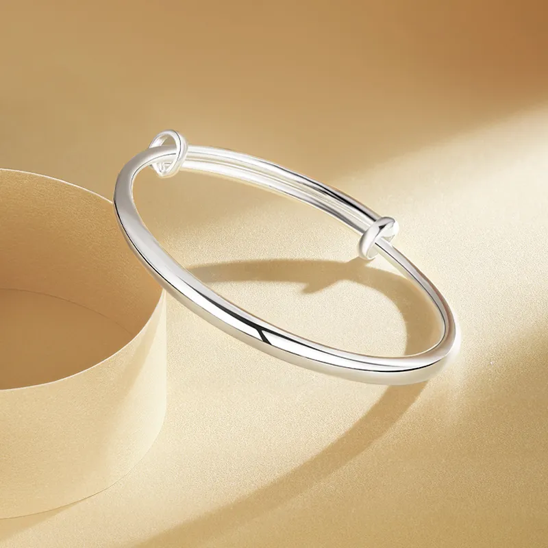 Zhenhui Silver S999 Fine Silver Sterling Silver Bracelets Women's-6