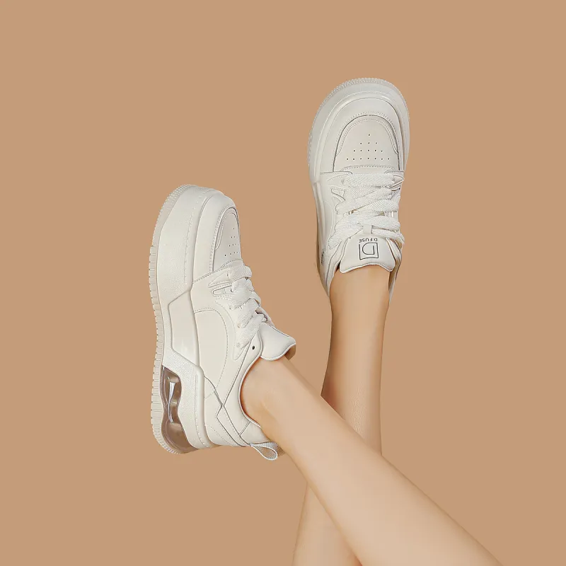 D FUSE SCANDINAVIA Puffy Shoes Warm Lightweight Height Increasing Low Top Skateboard Shoes Women's-9
