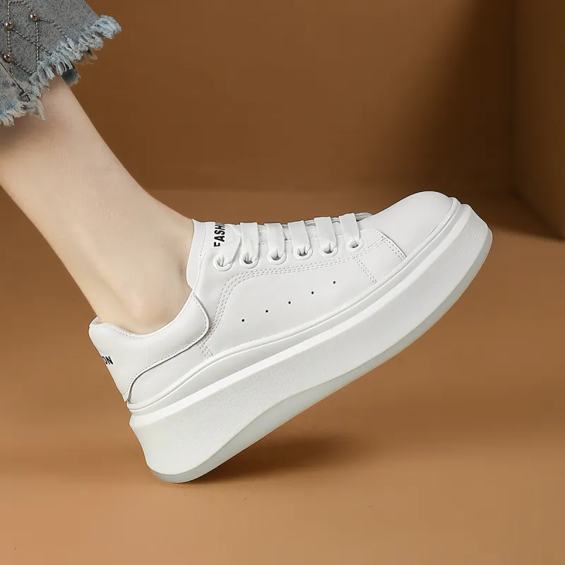 D FUSE SCANDINAVIA Skateboard Shoes Women's Low Top White-4