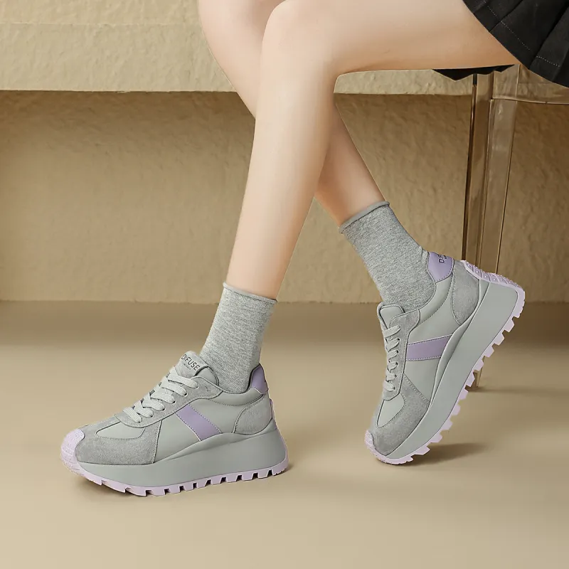 D FUSE SCANDINAVIA Lightweight Warm Low Top Chunky Sneakers Women's-10
