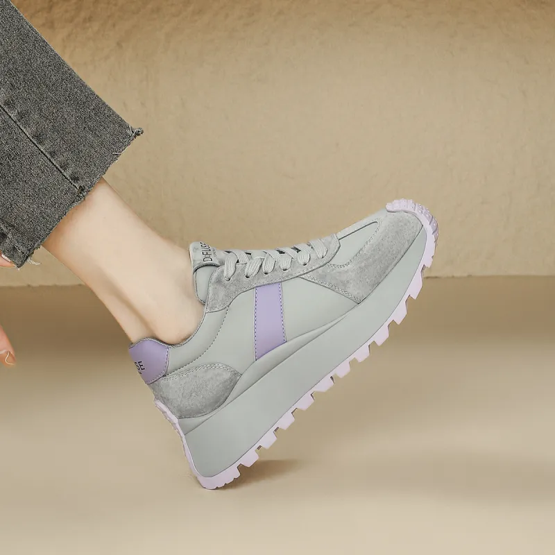 D FUSE SCANDINAVIA Lightweight Warm Low Top Chunky Sneakers Women's-6