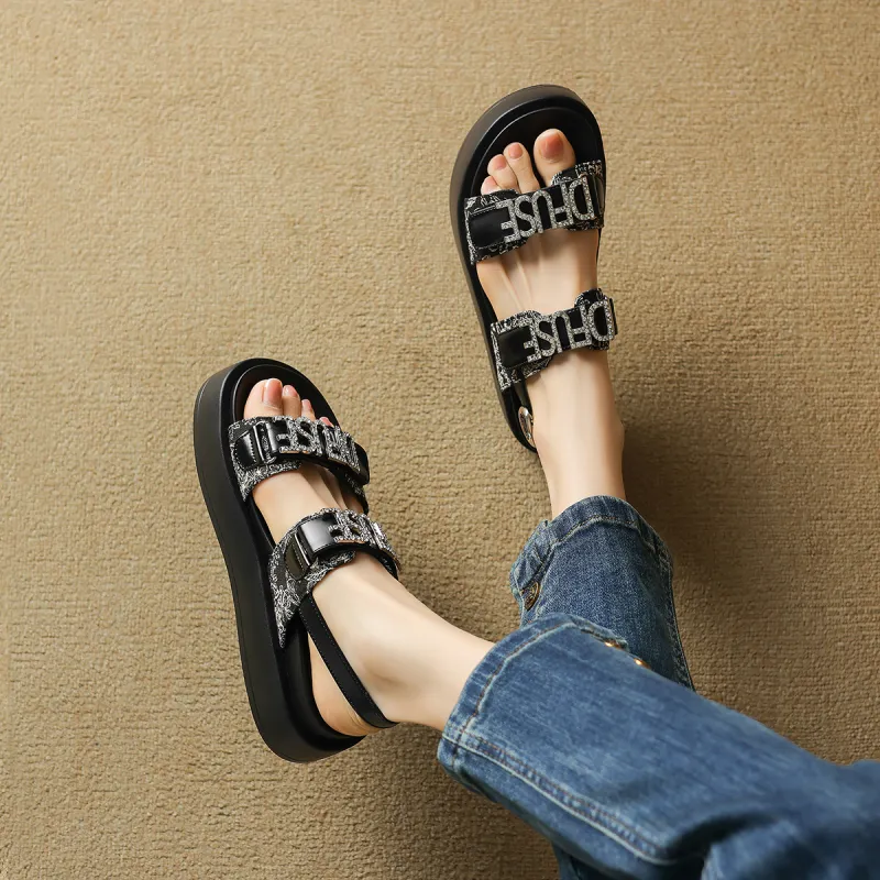 D:FUSE SCANDINAVIA Roman Sandals Beach Sandals Women's-12
