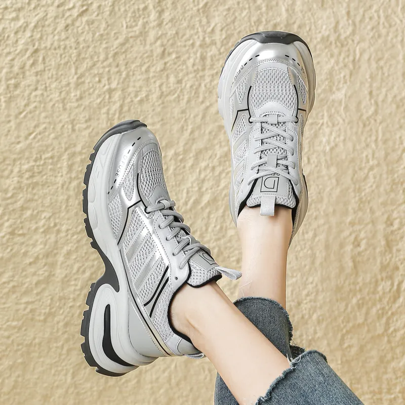 D FUSE SCANDINAVIA Cushioning, Slip Resistant, And Abrasion Resistant Low Top Chunky Sneakers Women's-5