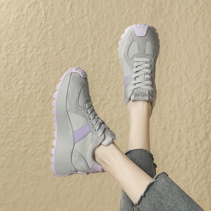 D FUSE SCANDINAVIA Lightweight Warm Low Top Chunky Sneakers Women's-5