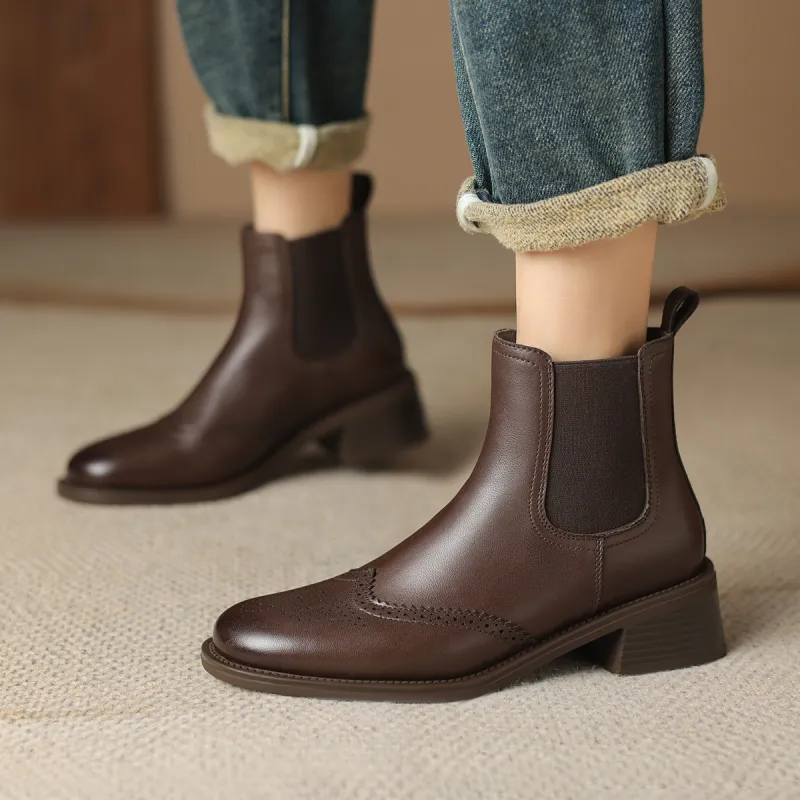 D:FUSE SCANDINAVIA Short Chelsea Boots 5cm Women's-8