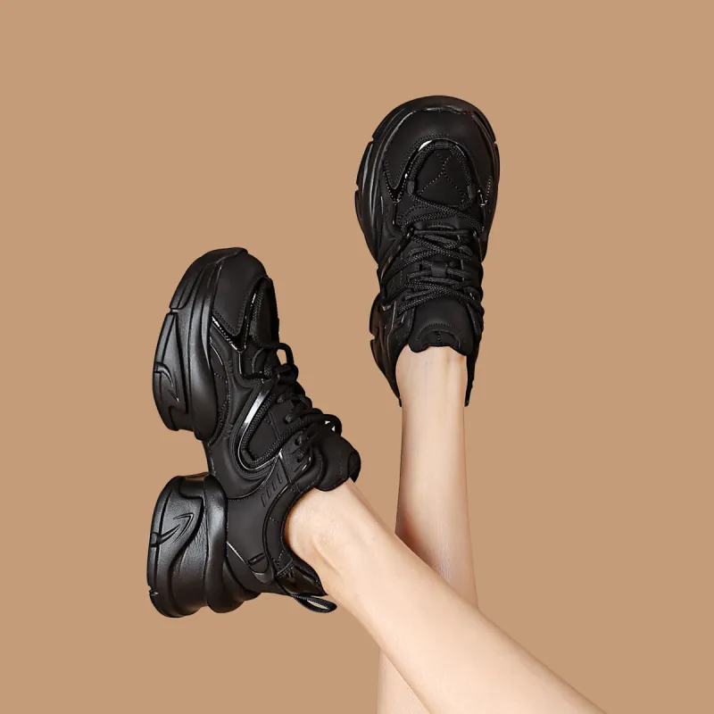 D:FUSE SCANDINAVIA Height Increasing Lightweight Low-Top Chunky Sneakers 6.5cm Women's-4