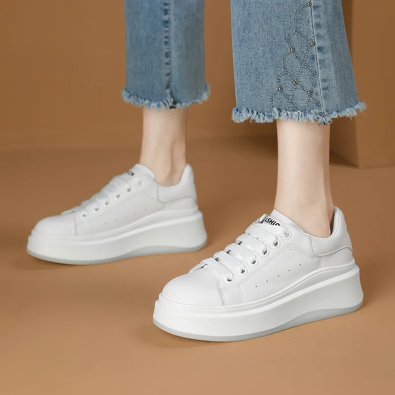 D FUSE SCANDINAVIA Skateboard Shoes Women's Low Top White-3