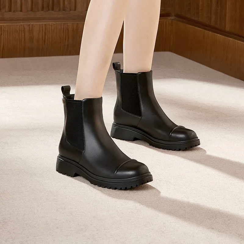 D FUSE SCANDINAVIA Short Chelsea Boots 3.5cm Women's-8