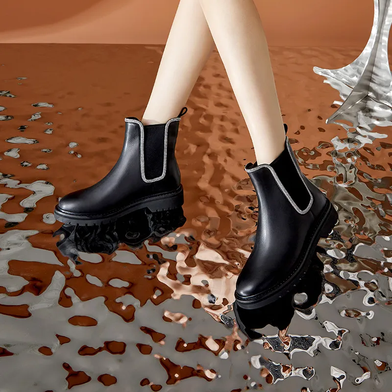 D FUSE SCANDINAVIA Crew Chelsea Boots 3.8cm Women's-8