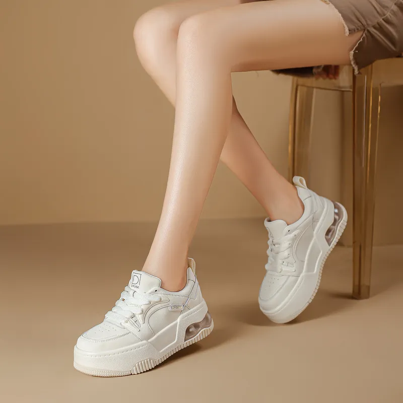 D FUSE SCANDINAVIA Puffy Shoes Warm Lightweight Height Increasing Low Top Skateboard Shoes Women's-8