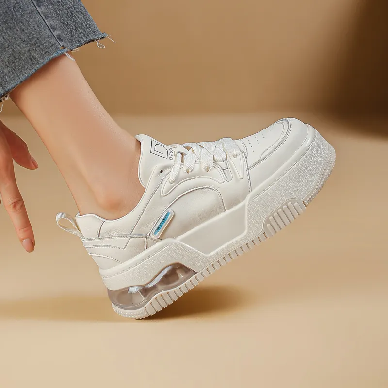 D FUSE SCANDINAVIA Puffy Shoes Warm Lightweight Height Increasing Low Top Skateboard Shoes Women's-3