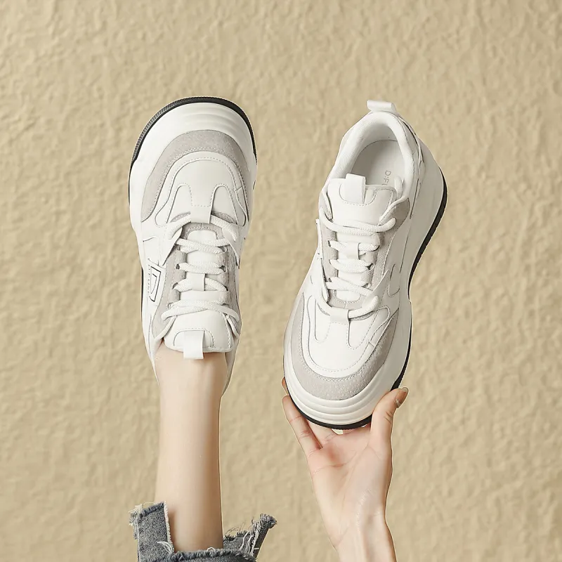 D:FUSE SCANDINAVIA Wear-Resistant Lightweight Height Increasing Low-Top Stylish Skateboarding Shoes Women's-4