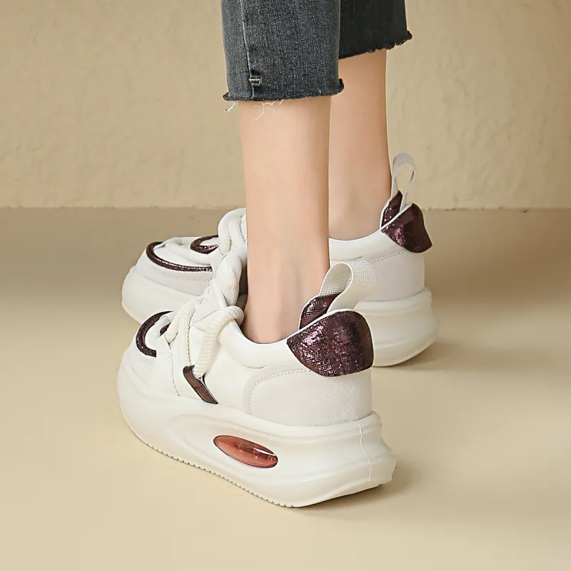 D FUSE SCANDINAVIA Puffy Shoes Anti Slip And Wear Resistant Lightweight Low Top Skateboard Shoes Women's-4