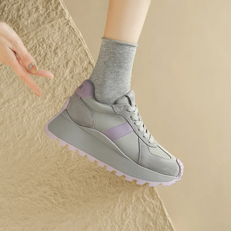 D FUSE SCANDINAVIA Lightweight Warm Low Top Chunky Sneakers Women's-11