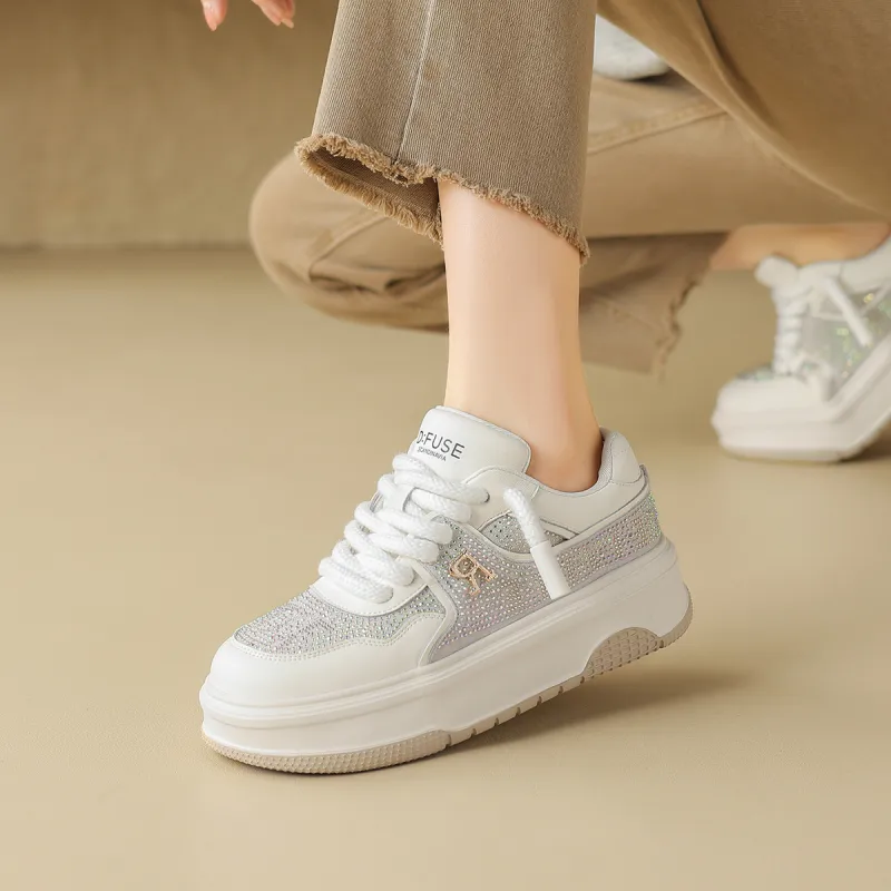 D FUSE SCANDINAVIA Skateboard Shoes Women's Low Top Beige-6