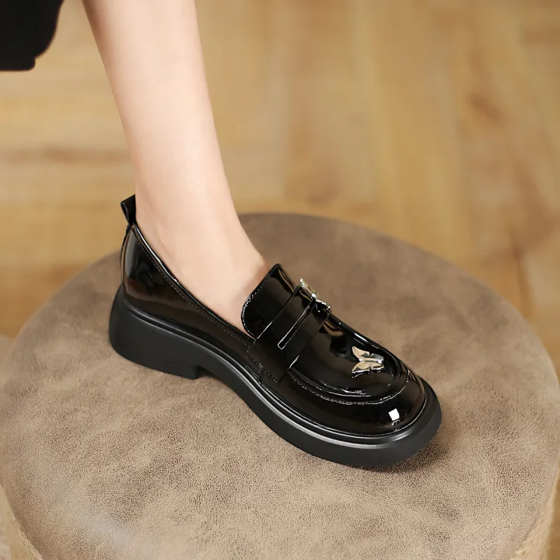 D FUSE SCANDINAVIA Loafers 4cm Women's Black-5