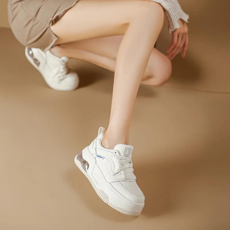 D FUSE SCANDINAVIA Puffy Shoes Warm Lightweight Height Increasing Low Top Skateboard Shoes Women's-7