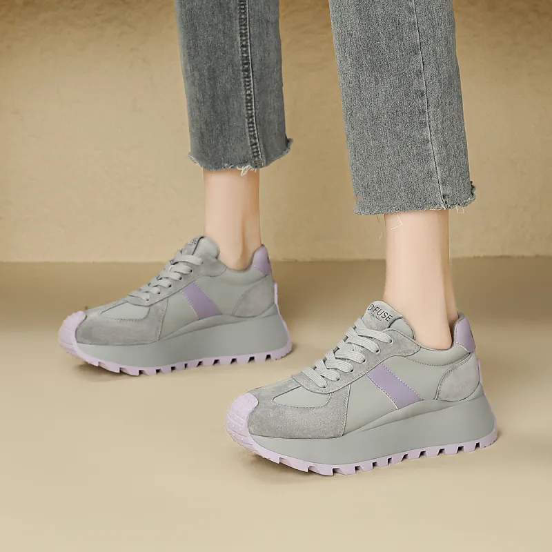 D FUSE SCANDINAVIA Lightweight Warm Low Top Chunky Sneakers Women's-7