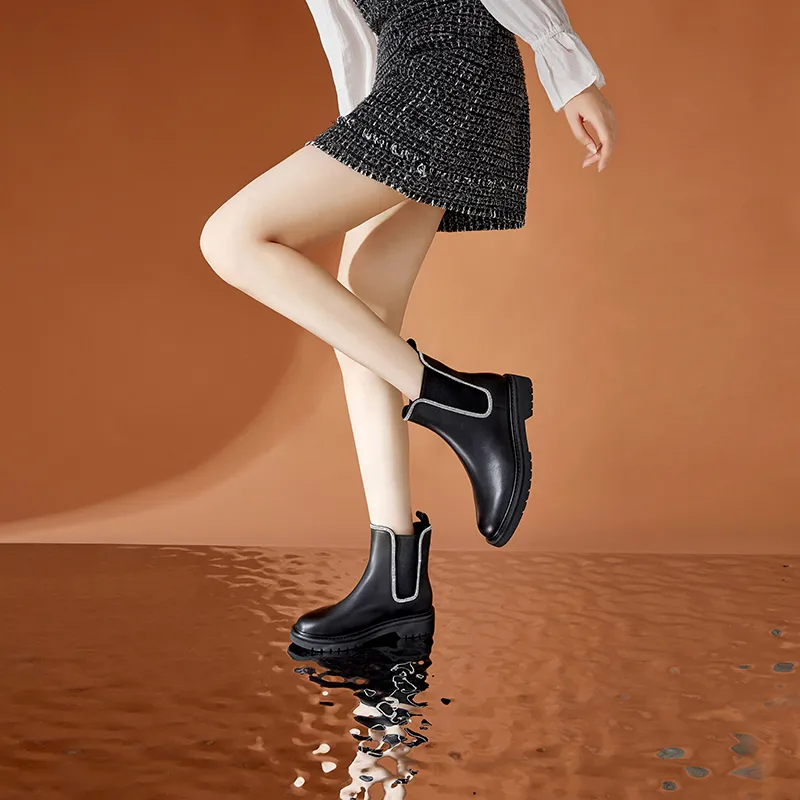 D FUSE SCANDINAVIA Crew Chelsea Boots 3.8cm Women's-7
