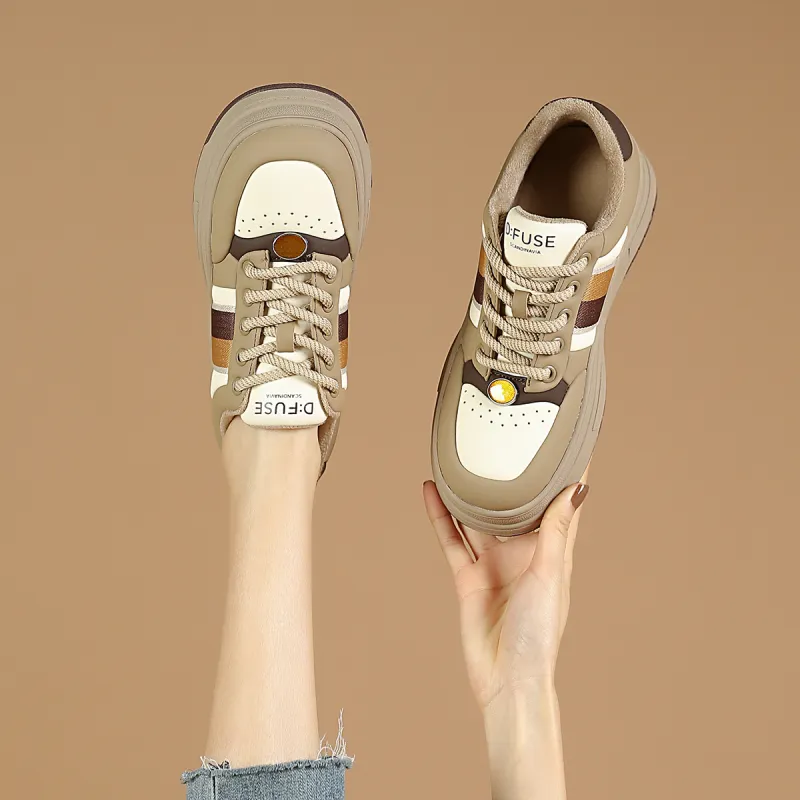 D:FUSE SCANDINAVIA Warm Height Increasing Low-Top Skateboard Shoes Women's-3