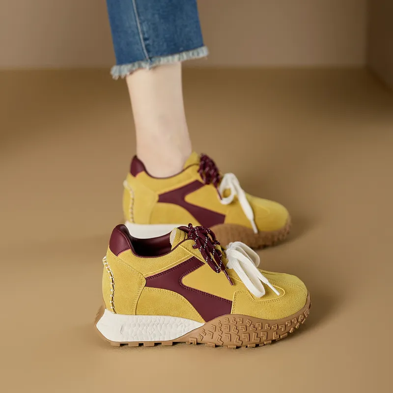 D FUSE SCANDINAVIA Low Top Casual Shoes Women's Yellow-1