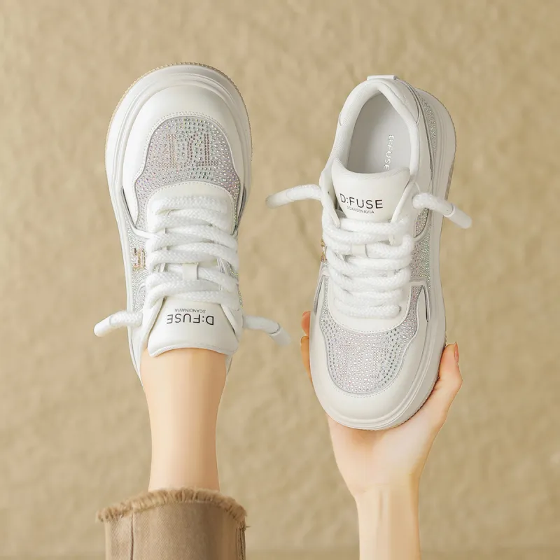 D FUSE SCANDINAVIA Skateboard Shoes Women's Low Top Beige-10